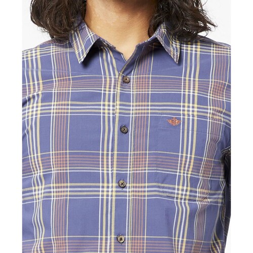 Camisa Azul Manga Larga para Caballero Dockers Modelo 52669-0244