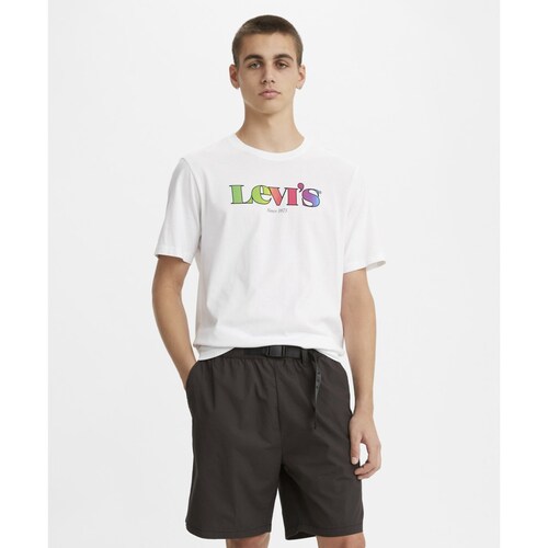 Playera Blanca Estampada para Caballero Levi's Modelo 16143-0159