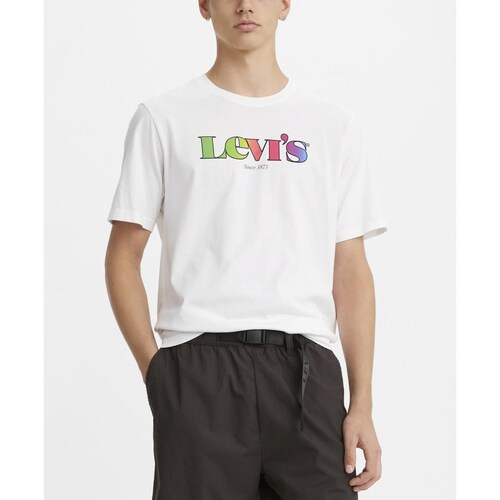 Playera Blanca Estampada para Caballero Levi's Modelo 16143-0159