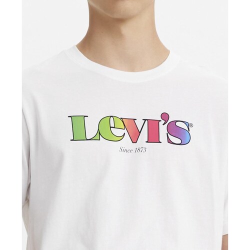 Playera Blanca Estampada para Caballero Levi's Modelo 16143-0159