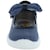 Zapato Cerrado con Moño en Látigo Azul para Niña Coqueta Modelo 173501E