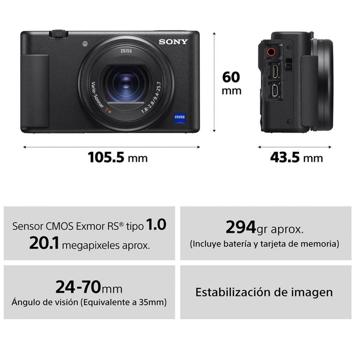 Cámara Sony para Videoblogs Zv-1