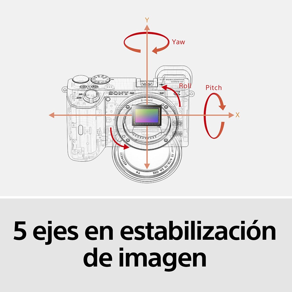Cámara Sony Montura Tipo e Aps-C Ilce-6600