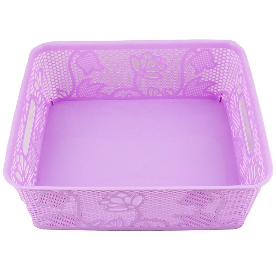 Home nature cesta de almacenamiento de plástico con asas - Sears