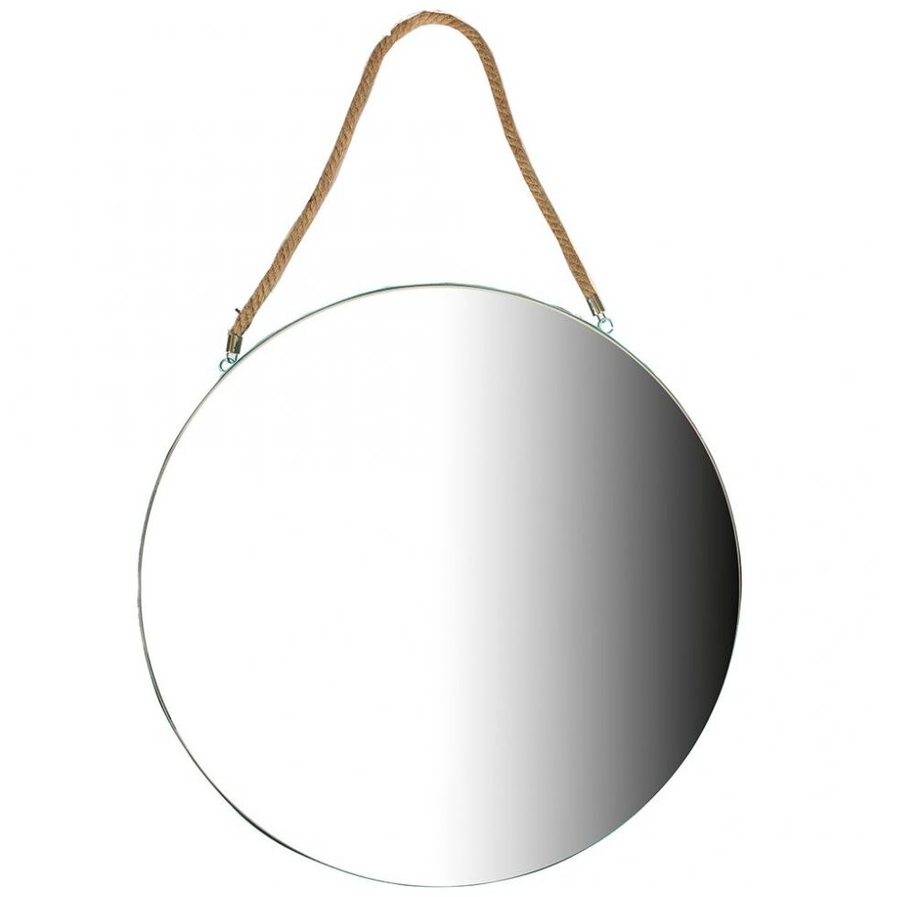 Home Nature Espejo de Pared Redondo de Metal con Colgador