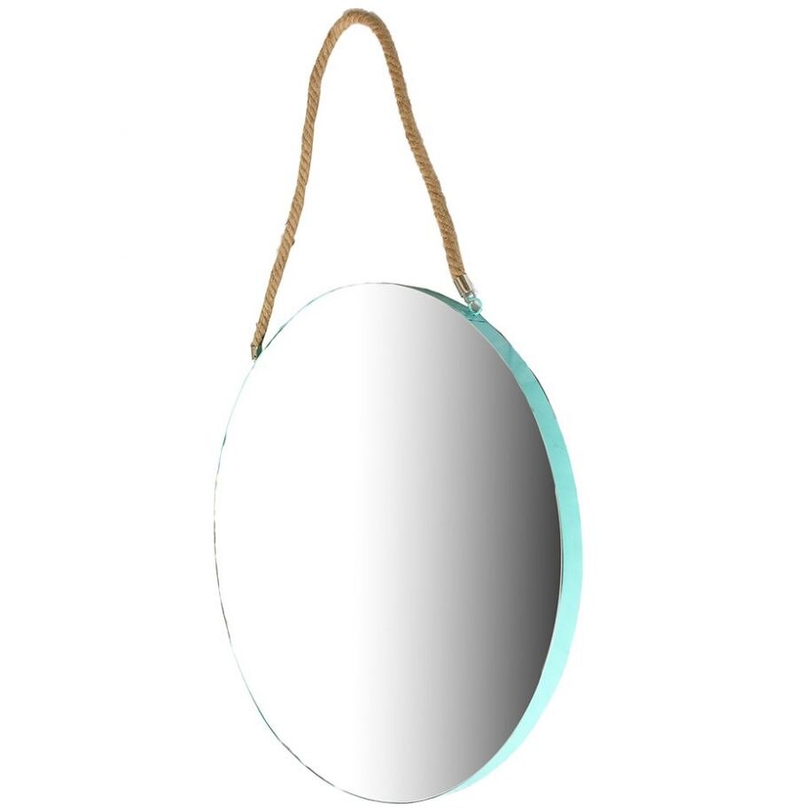 Home Nature Espejo de Pared Redondo de Metal con Colgador