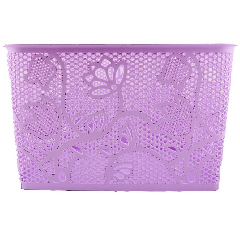 Home Nature Cesta de Plástico Rectangular con Asas