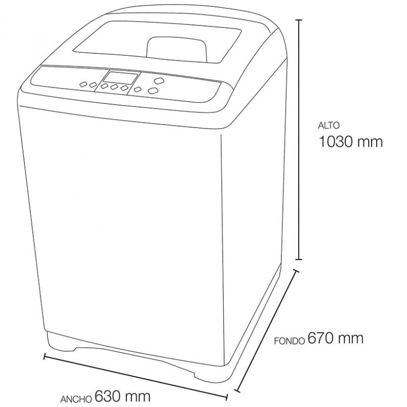 Lavadora Carga Superior Blanca 18 Kg Dwf-Dg361Bww1 Winia
