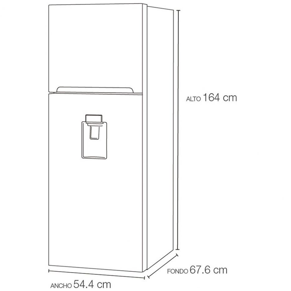 Refrigerador Winia Top Mount 9 Pies Cúbicos Blanco