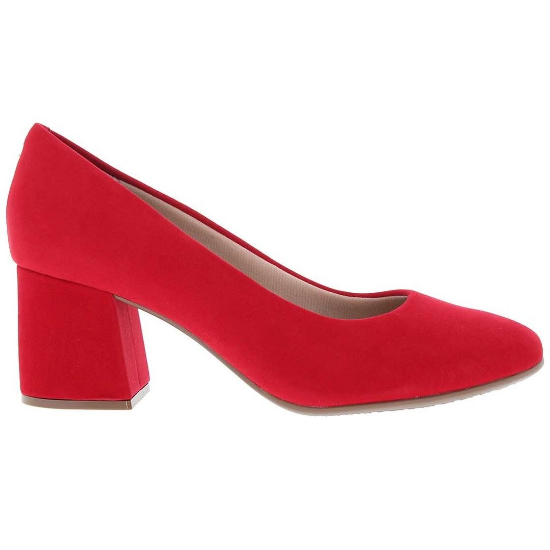 Zapatilla Beira Rio Conforto de Ante Rojo
