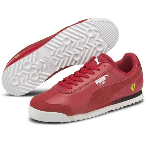 Tenis Rojo para Hombre Puma Ferrari Roma Modelo Elo 306766 02