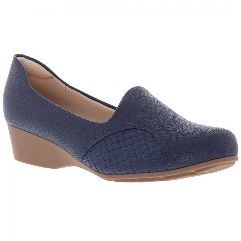 Zapato Azul Marino con Cuña Modare