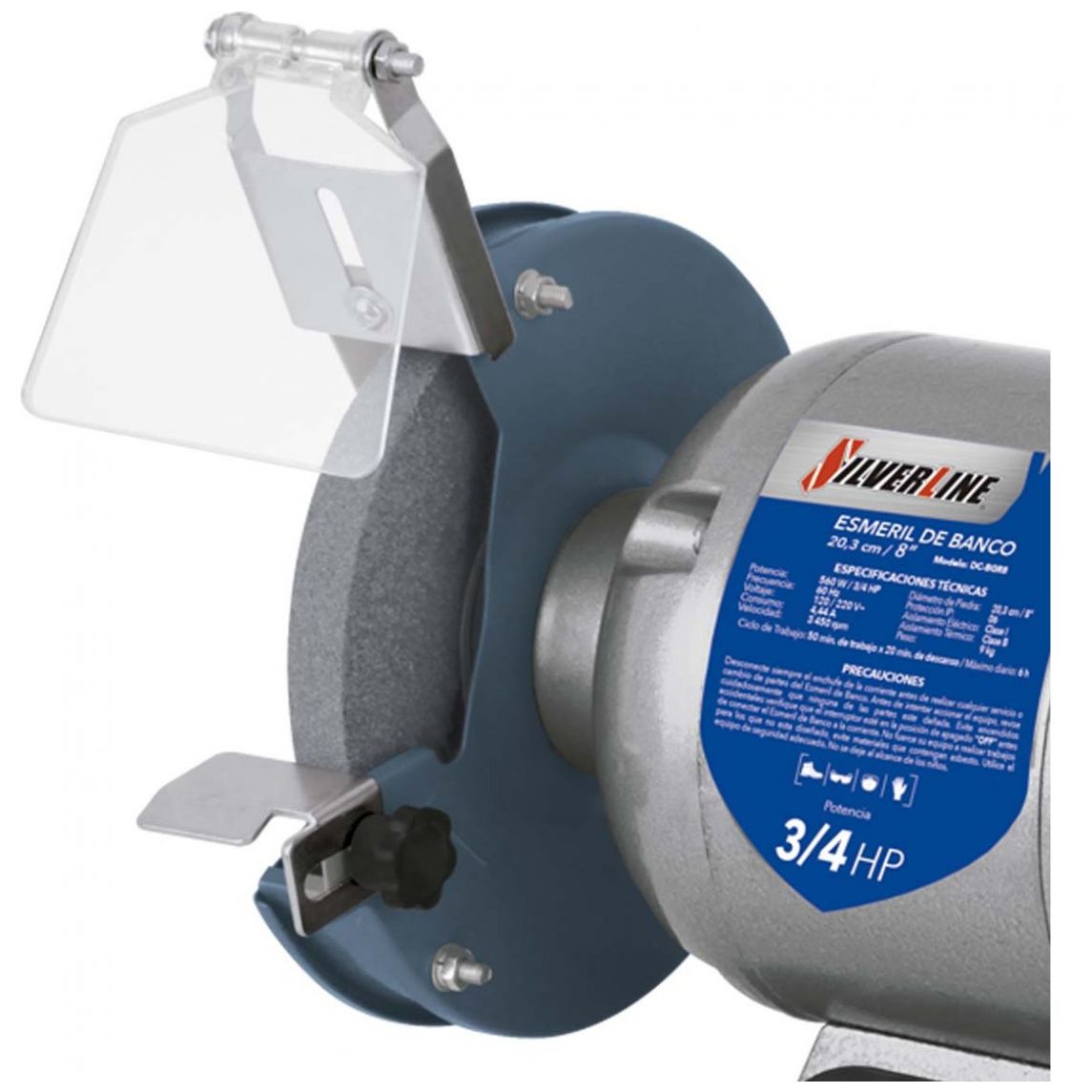Esmeril de Banco 8" Dc-Bgr8 Silverline