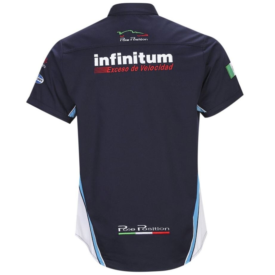 Camisa Azul Marino para Caballero Pole Position Escudería Telmex Modelo Ctmxtcelmno-21C