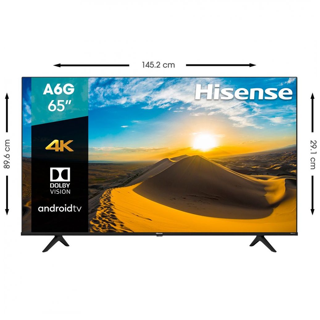 Pantalla Hisense 65" 4K Uhd A6G Tv (65A6G 2021)