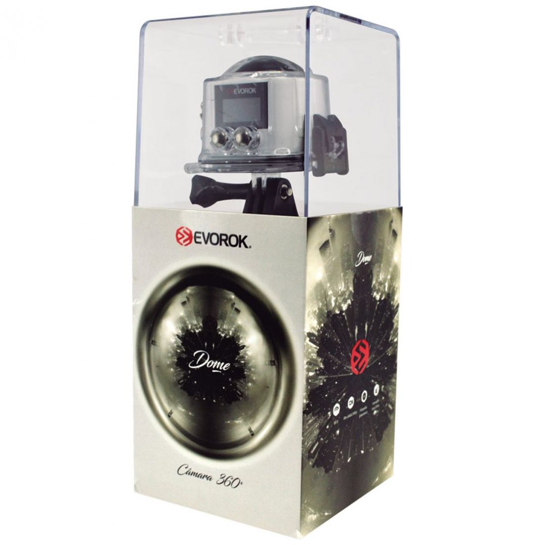 Cámara de Acción 12Mp 4K Wi- Fi Lente 7G Evorok Dome Blanca Acteck