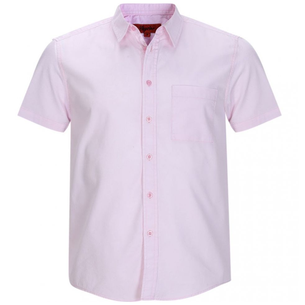 Camisa rosa manga corta para caballero marca jeanious modelo 15019y - Sears