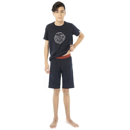 Pijama Playera con Short Skiny Modelo 73584 para Niño
