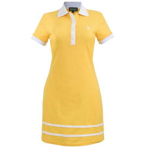 Vestido Amarillo Combinado Royal Polo Club para Dama