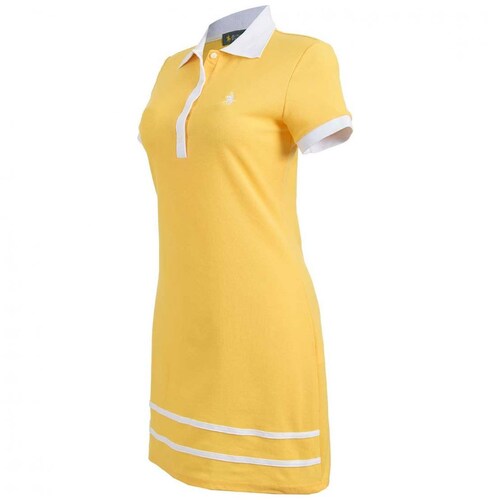 Vestido Amarillo Combinado Royal Polo Club para Dama