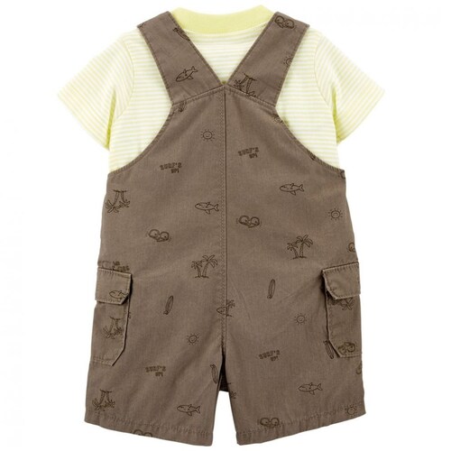 Set de Playera y Overall Caf&eacute; para Beb&eacute; Carters Modelo 1I582310