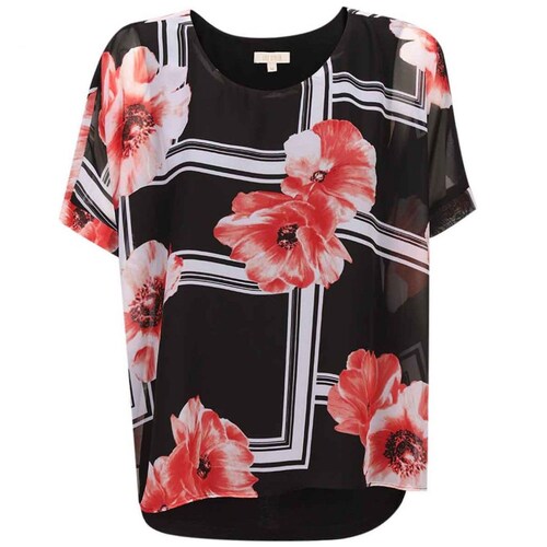 Blusa con Estampado de Flores Life Styler para Mujer