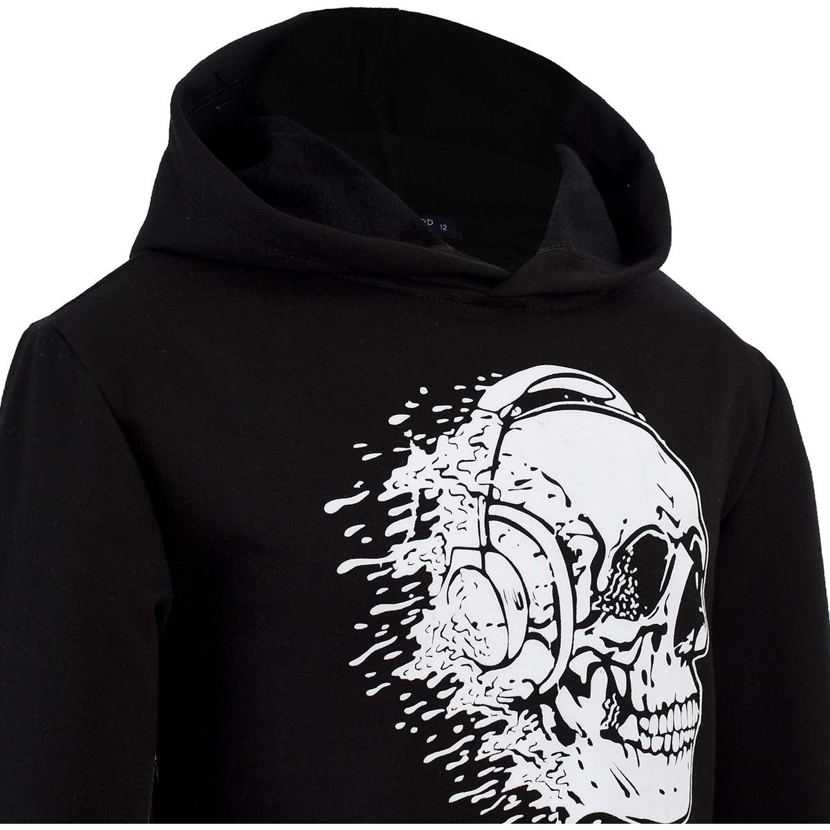 Sudadera Negra Estampada para Niño Hollywood North1205
