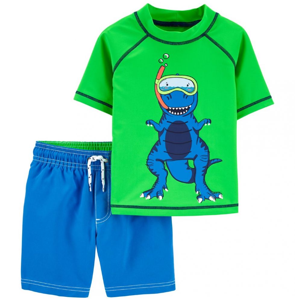 Traje de Baño Verde Combinado de 2 Piezas para Bebé Carters Modelo 1H824210