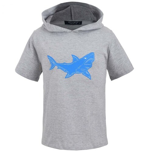 Playera Gris con Capucha para Niño Hollywood North Modelo Hap2102703