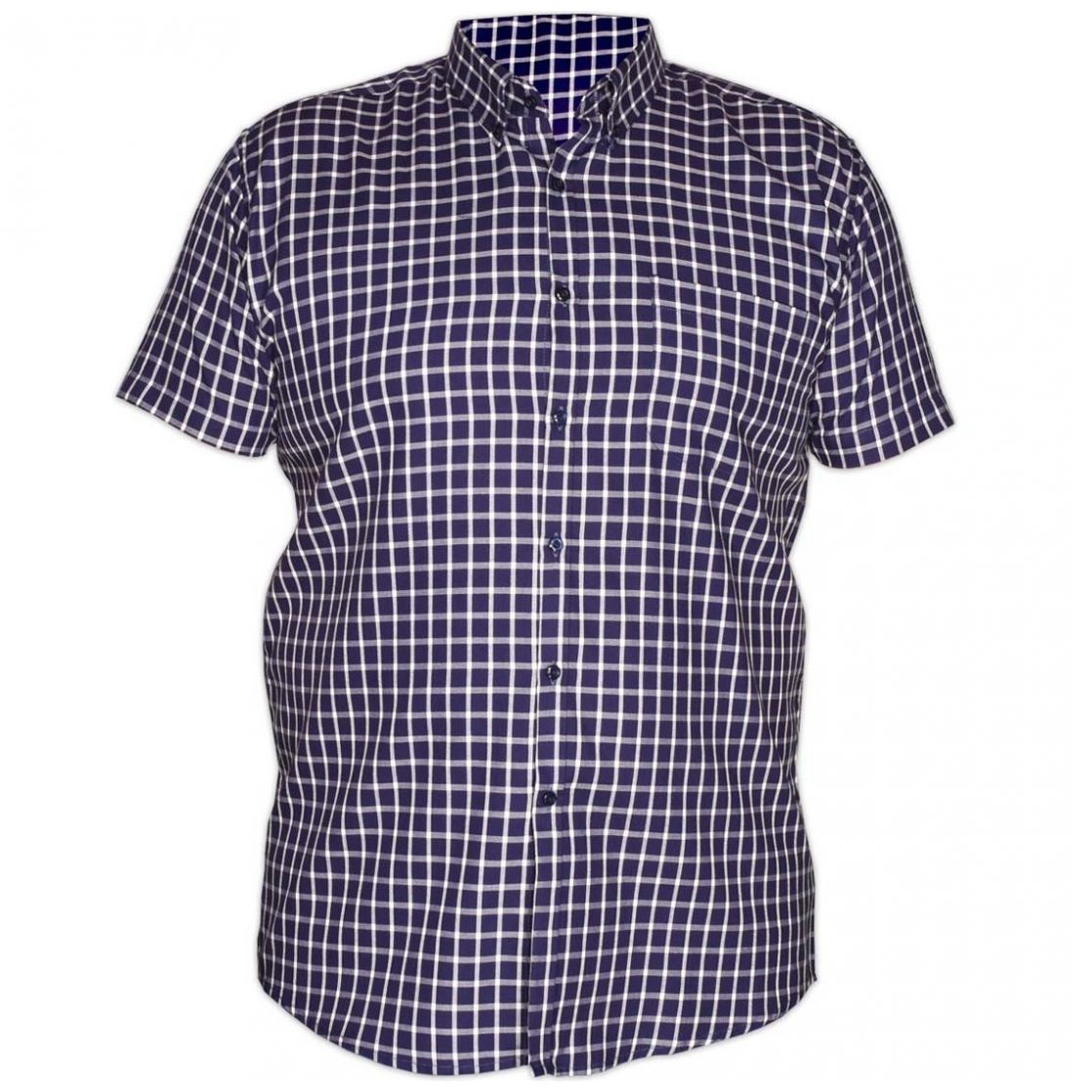 Camisa a Cuadros Manga Corta para Caballero Bruno Magnani Modelo Ua20Wvn302
