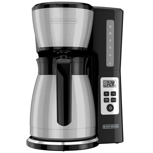 Cafetera Térmica Digital Prog Black + Decker 12 Tz Cm2046S la