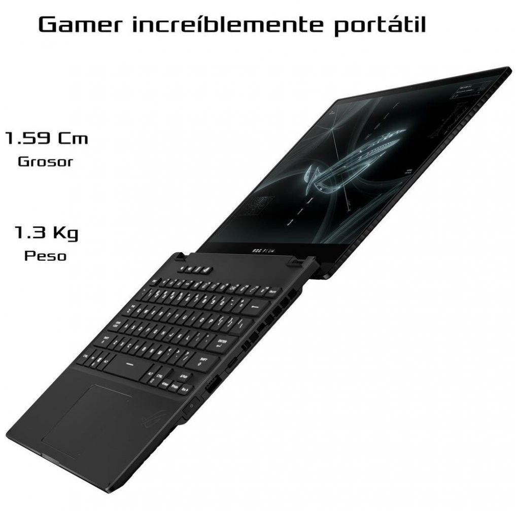 Laptop Gamer Asus Gv301Qh-K6054T R7 5Th 16G 512Ssd Flip Gtx 1650 Negro + Funda y Pluma