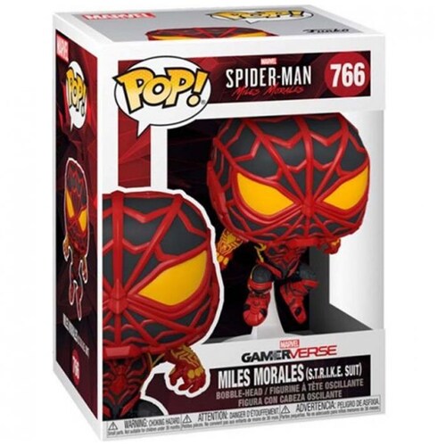 Funko Pop Marvel-Millas Morales Spider-Man S.t.r.i.k.e.