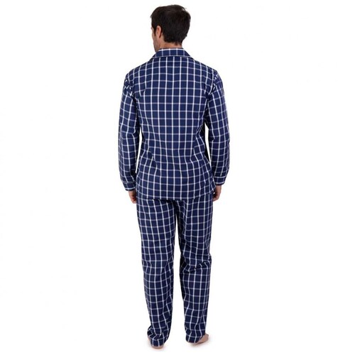 Pijama Azul Combinado para Caballero Marca Moda Villa Modelo Mvc21110