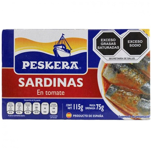 &nbsp;Sardinas en Salsa de Tomate Peskera 115 G