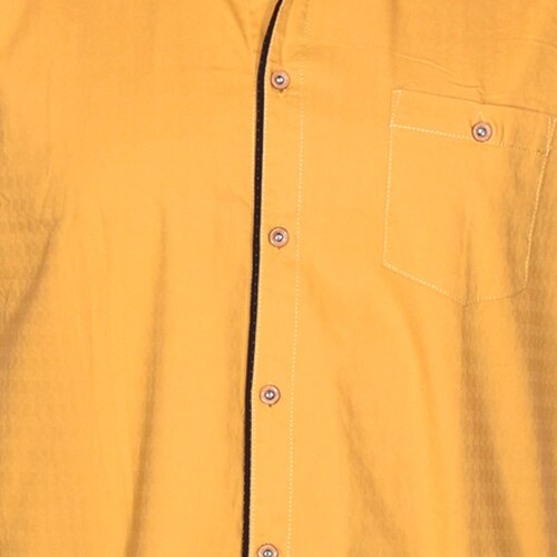 Camisa Mostaza Manga Corta para Hombre Marca Alex And Ivy Modelo Elo Cam325Em