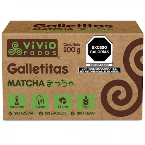  Galletas Matcha 200 G Vivio Foods