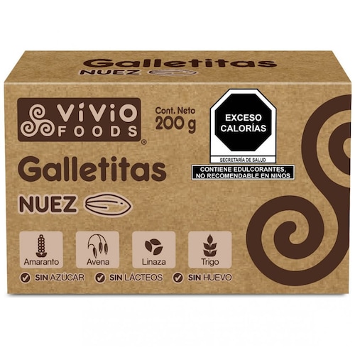  Galletas de Nuez 200 G Vivio Foods