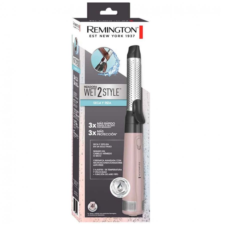 Rizador Remington Wet2Style para Cabello Húmedo Y Seco As14A