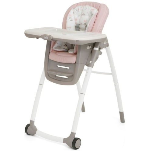Silla Alta Multiply 6 en 1 Rosa para Bebé Joie