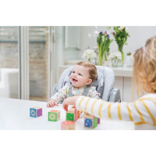 Silla Alta Multiply 6 en 1 Rosa para Bebé Joie