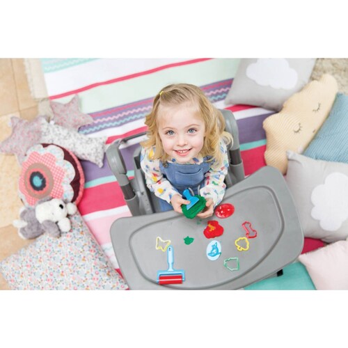 Silla Alta Multiply 6 en 1 Rosa para Bebé Joie