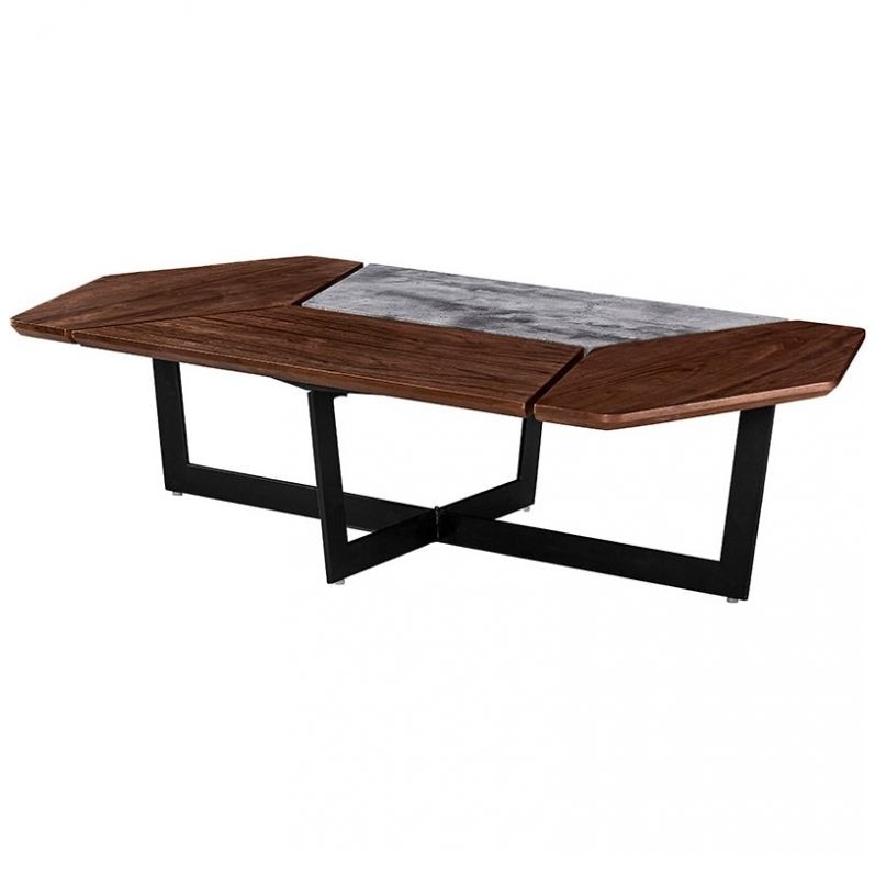 Mesa de Centro Ártica Z-500Bi-Wmc Café y Negro Piccola