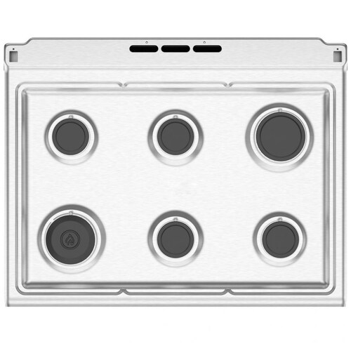 Estufa Mabe Plata Mercury Vidrio Negro Em7674Cfis1