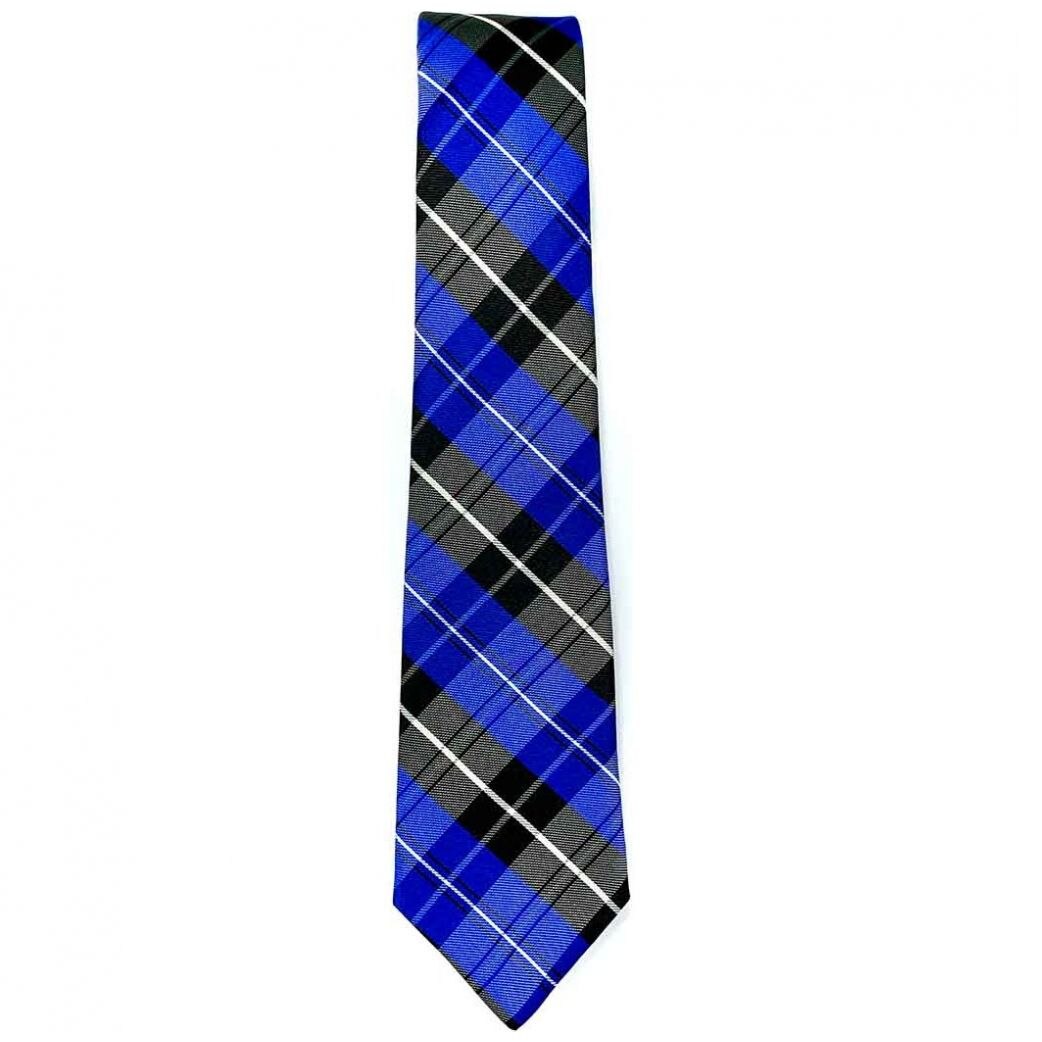 Corbata para Caballero Carlo Corinto con Diseño Elegante Cuadro Color Azul Rey