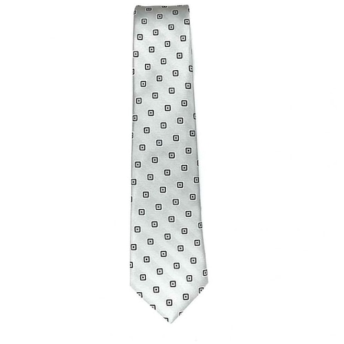 Corbata para Hombre Carlo Corinto con Diseño Elegante Fantasía Color Gris Plata