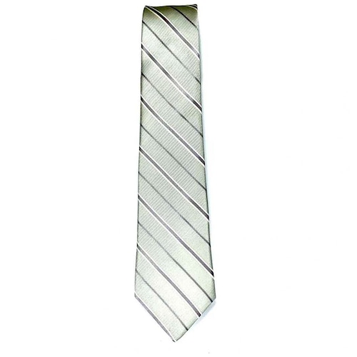 Corbata para Hombre Carlo Corinto con Diseño Elegante Liso Color Gris Plata
