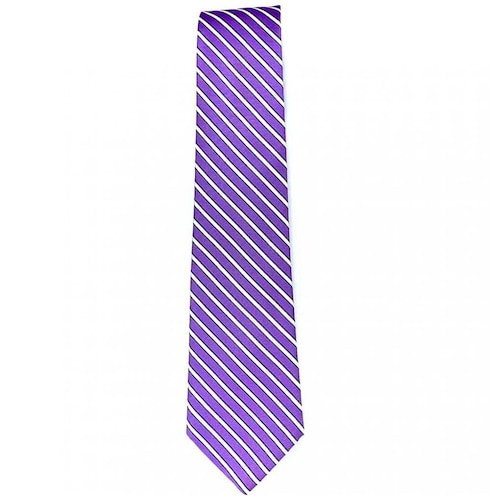 Corbata para Hombre Carlo Corinto con Diseño Elegante Raya Color Lila