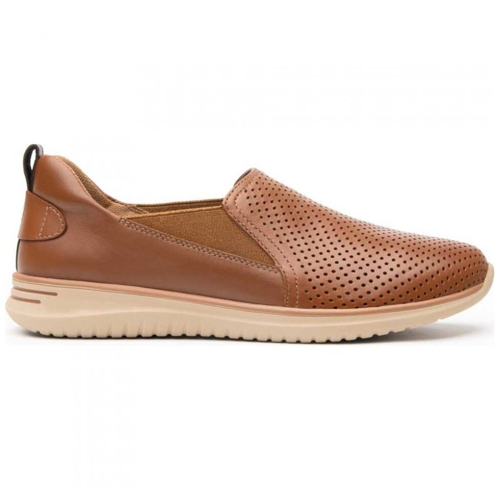 Sneaker Casual Flexi para Mujer Color Tan con Suela Extra Ligera