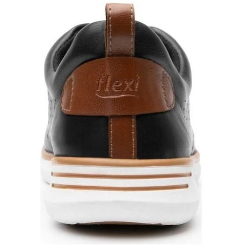 Sneaker Casual Sport Flexi para Mujer Color Negro con Suela Extra Ligera